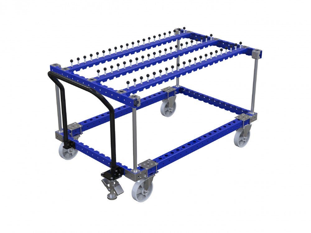 Industrial hose cart for hanging components by FlexQube