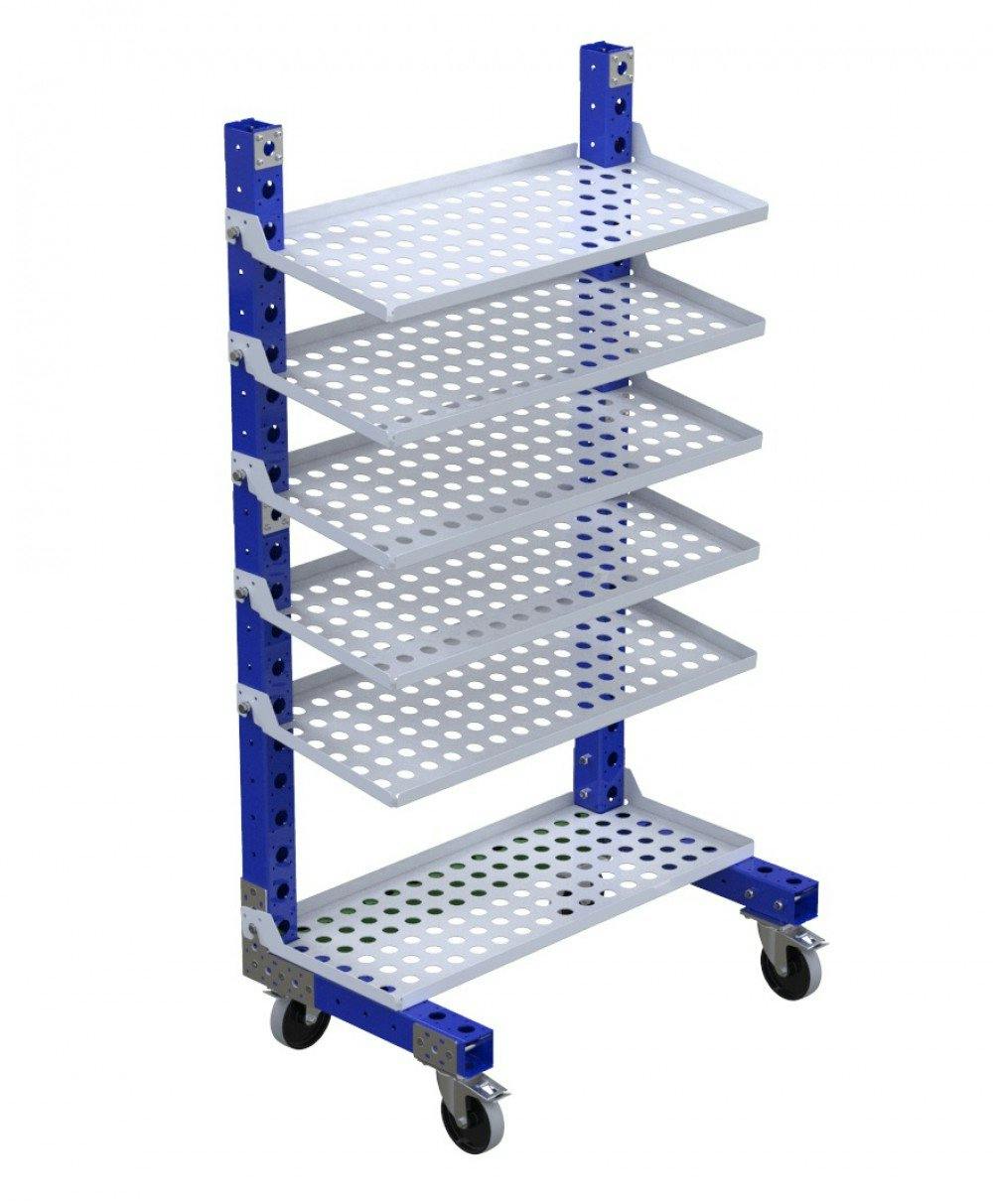 Modular removable shelf cart