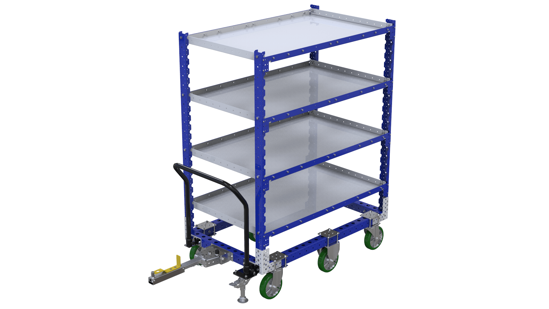 Flat shelf cart designed by FlexQube