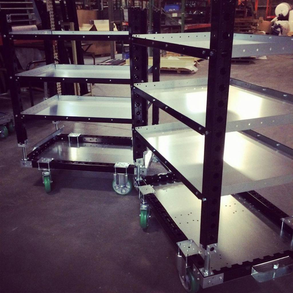 FlexQube receives an order for flat shelf carts!