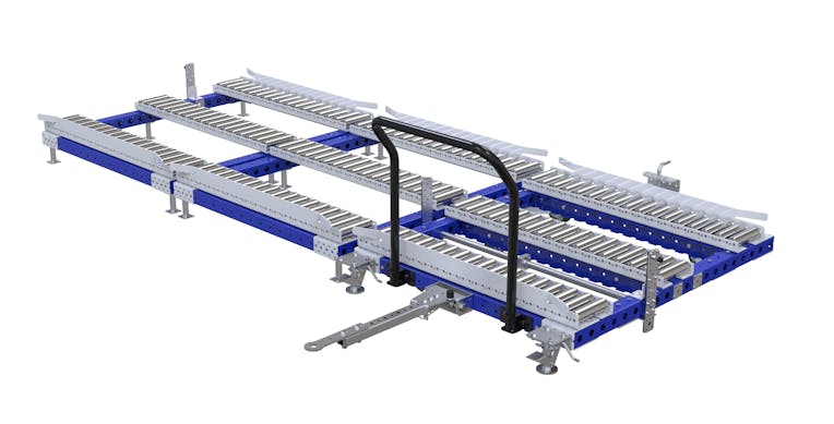 Modular & industrial material handling transfer pallet cart by FlexQube
