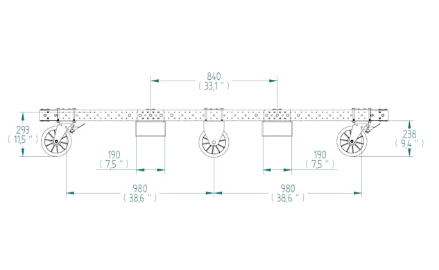 Base frame - 1120 x 2240 mm