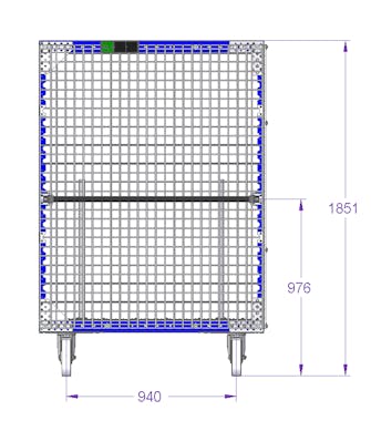 Kit cart for cardboard - 1240 x 820 mm