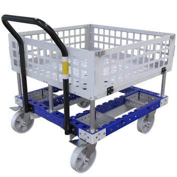 Pallet cart w. door - 910 x 910 mm