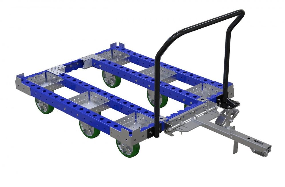 FlexQube tugger cart without steel deck