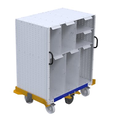 Modular & industrial material handling cart by FlexQube