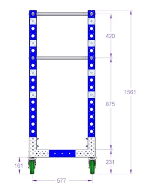 Air Bag Cart - 630 x 1610 mm