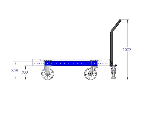 Flat Deck Cart 1260 x 630 mm