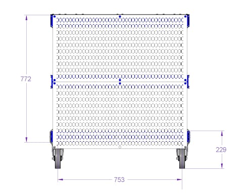 Shadow Board Cart - 1260 x 840 mm
