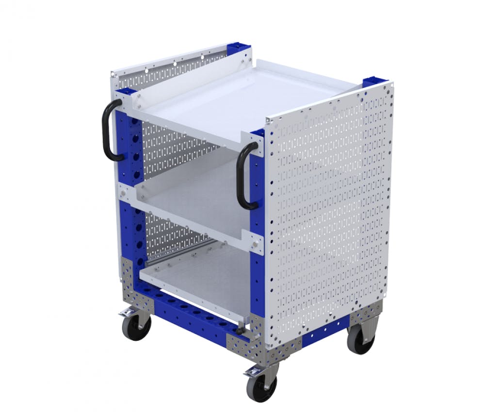 Industrial modular material handling cart
