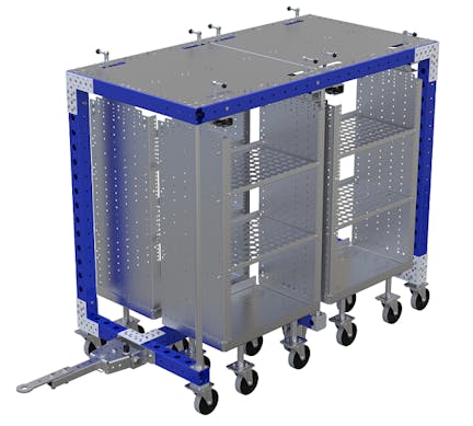 Mother Daughter Cart System 4 in 1 High Dollies with Shelves