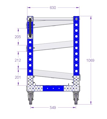 Line Side Flow Shelf Rack