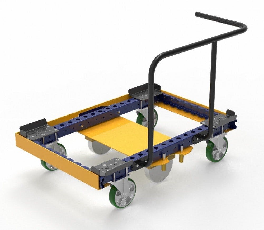 FlexQube Material Handling pallet cart for Liftrunner system