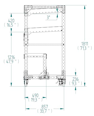 Shelf Kit Cart - 910 x 2660 mm