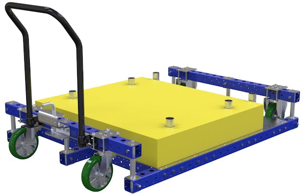 Modular & industrial material handling pallet cart by FlexQube