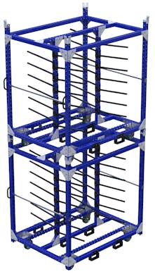 Modular & industrial material handling hanging rack by FlexQube