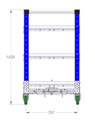 Shelf Cart - 63 x 33 inch