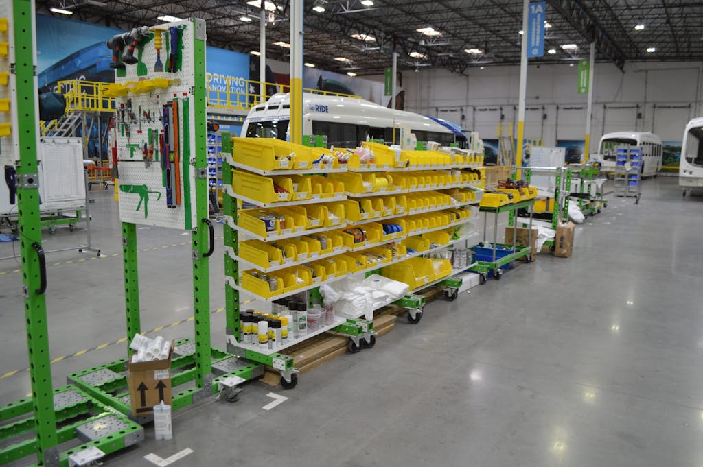 FlexQube created what Proterra needed — a flexible fleet of material handling carts.