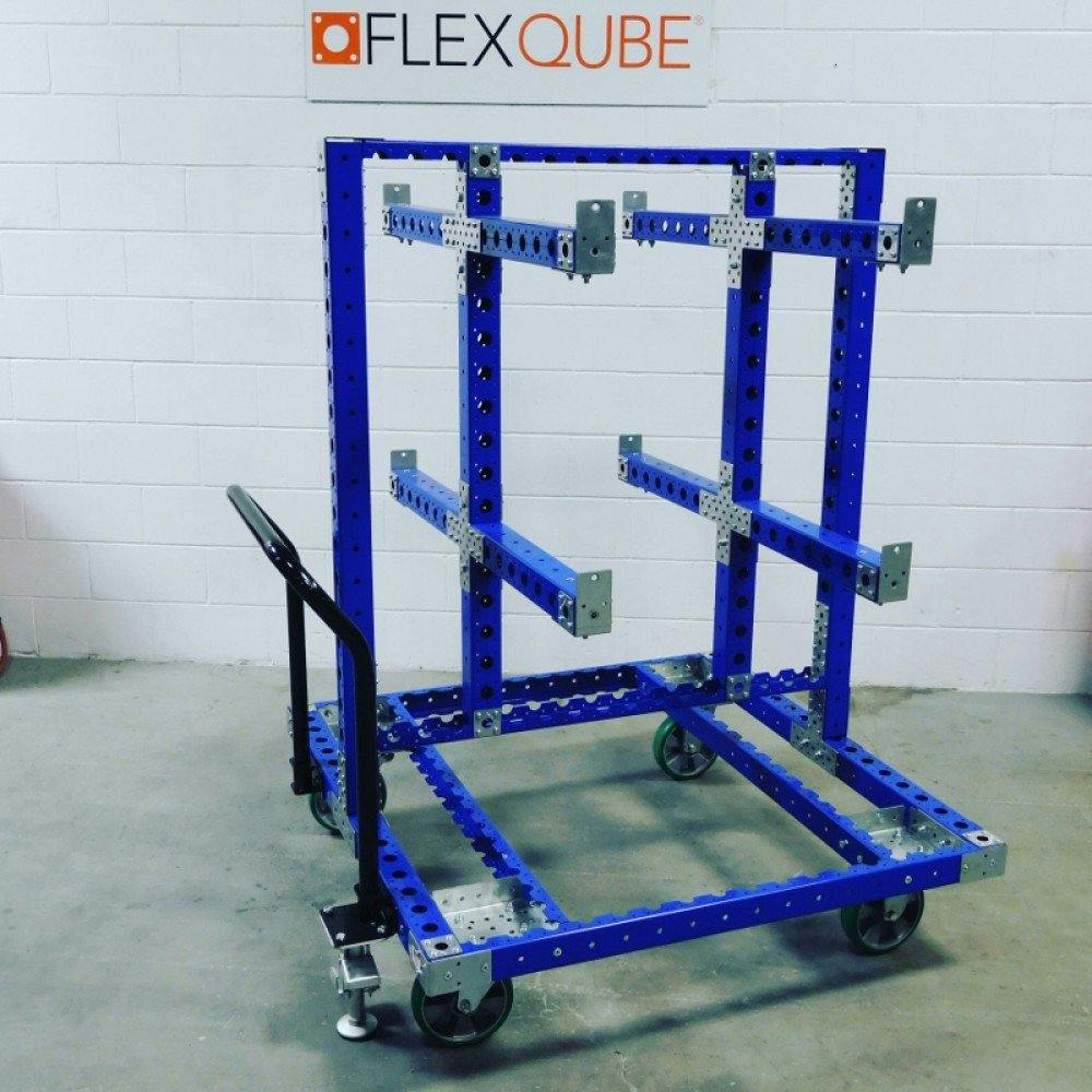 FlexQube hanging cart with handlebar