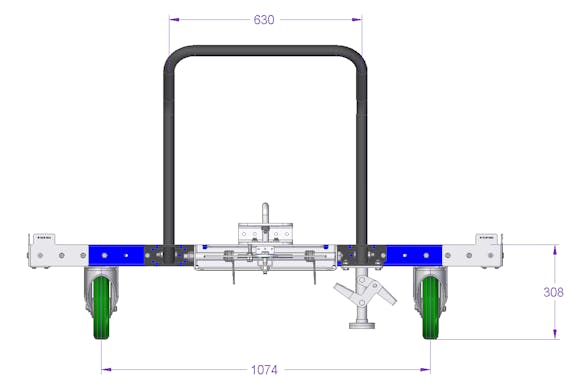 Tugger cart - 1610 x 1540 mm