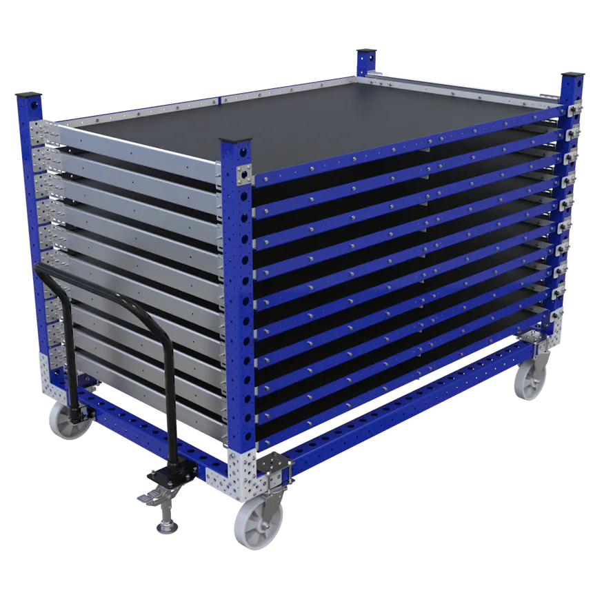 Extending Cart Extendable Shelf Cart – 1260 x 2030 mm | FlexQube