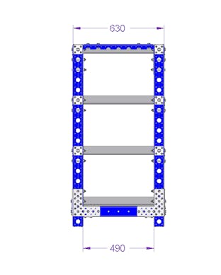 Stackable Shelf Rack - 1540 x 630 mm