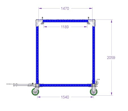 Mutter-Wagen 2 in 1 – 1680 × 1610 mm