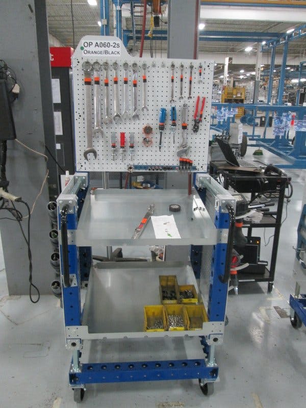 FlexQube tool cart at AGCO