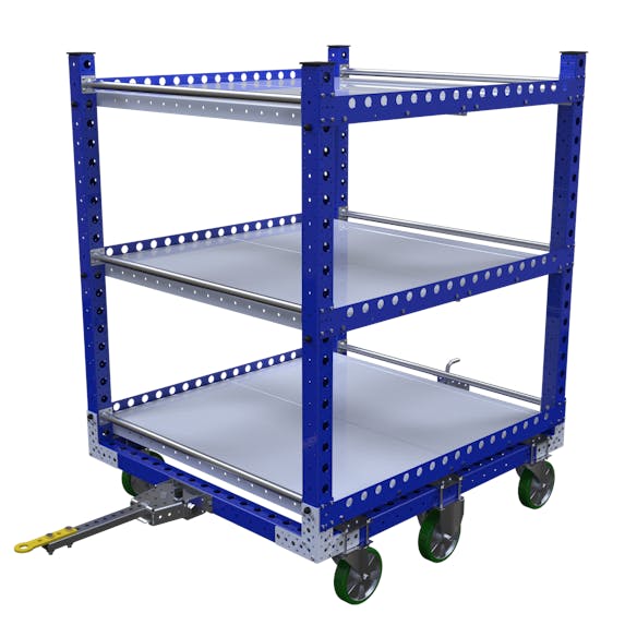 Rollwagen mit flachem Regal – 1400 x 1260 mm