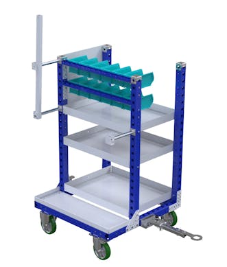 Modular & industrial material handling cart by FlexQube