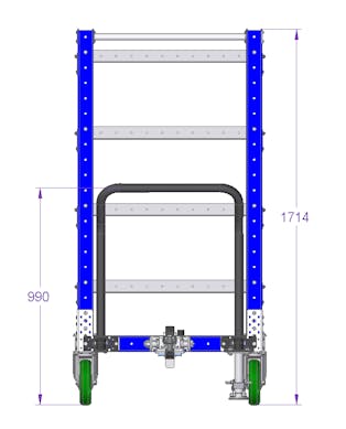 Flat Shelf Cart - 1330 x 840 mm