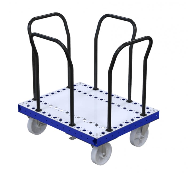 Custom designed pallet cart by FlexQube