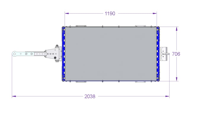 Flat Shelf Cart 1260 x 700 mm