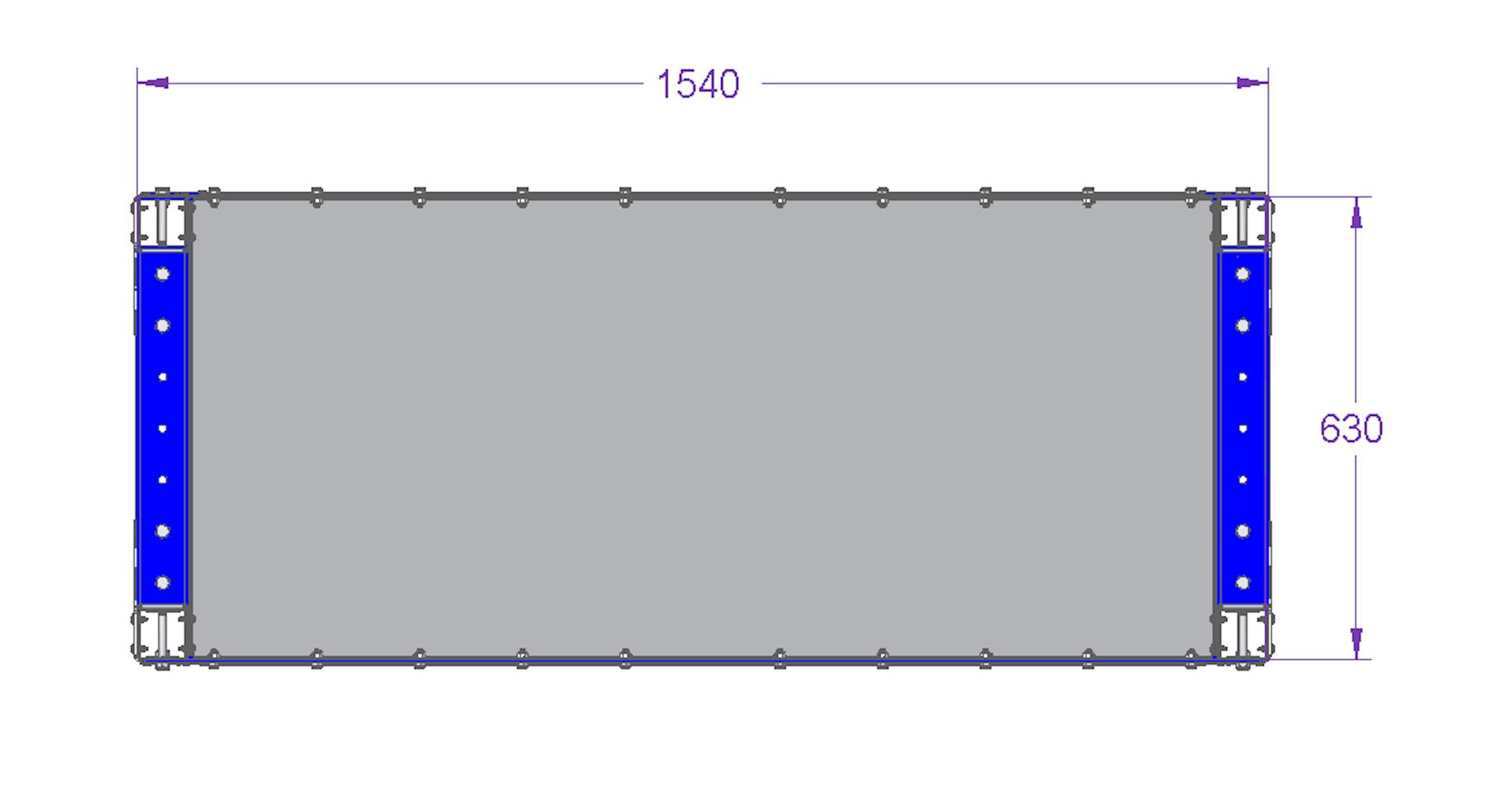 Stackable Shelf Rack - 1540 x 630 mm | FlexQube