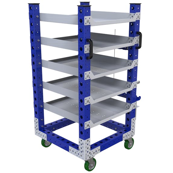 Flacher Regalwagen - 700 x 700 mm