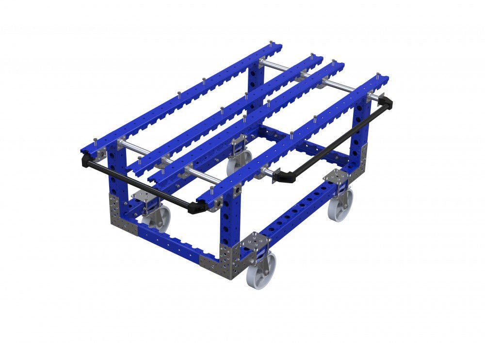 FlexQube industrial kit cart with handles