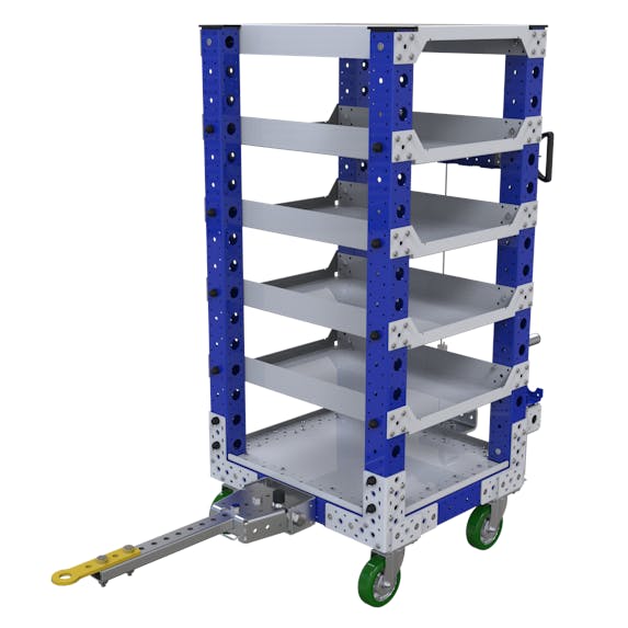 Flacher Regal-Schlepperwagen - 630 x 630 mm