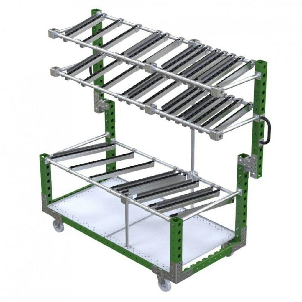 FlexQube Material Handling custom presentation cart