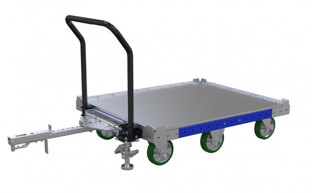 FlexQube tugger cart with top plate