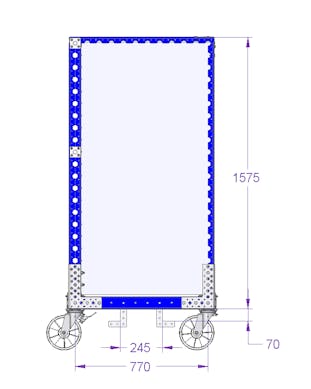 Compartment Cart - 1260 x 840 mm