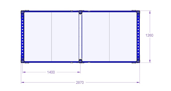 Shelf Cart - 2870 x 1260 mm