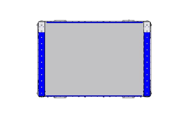 Flat Shelf Cart with Fence 1260 x 840 mm