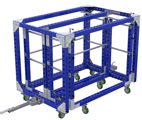 Modular & industrial material handling cart by FlexQube