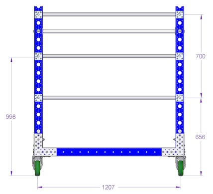 Shelf Cart - 2870 x 1260 mm