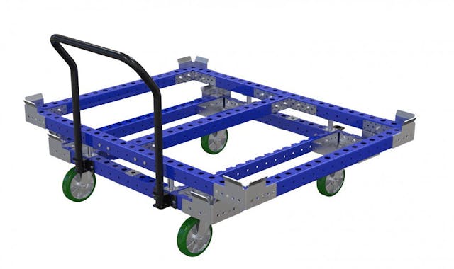 FlexQube Material Handling pallet cart designed for Liftrunner frames