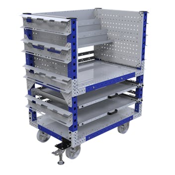 Carro con repisas - 1260 x 840 mm