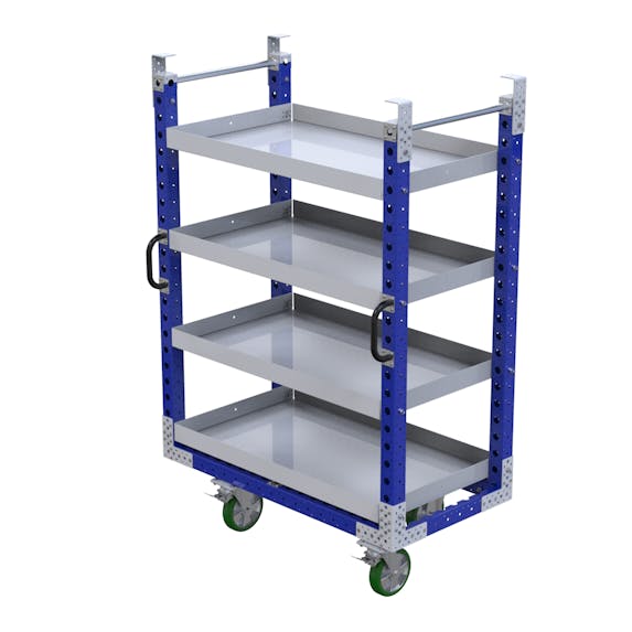 Tochterwagen mit flachem Regal - 700 x 1330 mm