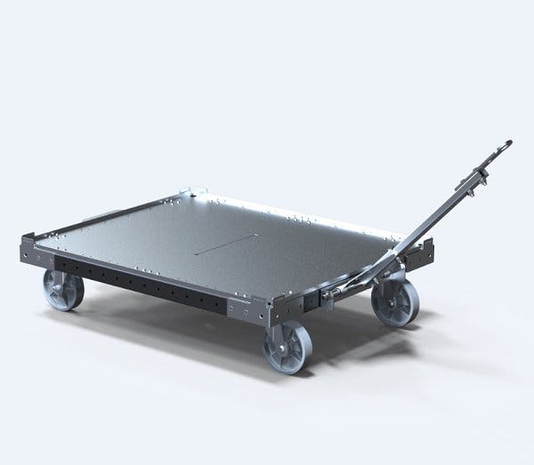 FlexQube Tugger Cart with top plate
