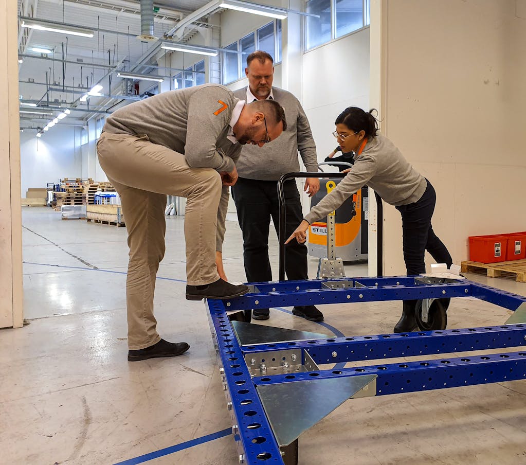 Materialtransport für schwere Lasten