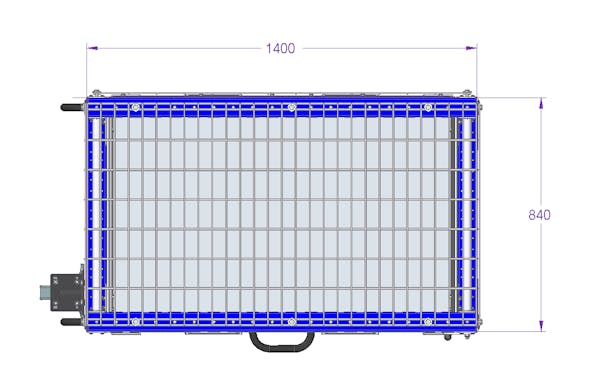 Extendable Shelf Cart - 1400 x 840 mm